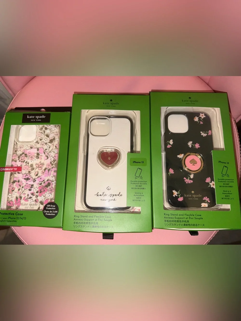 kate spade Pink Floral iPhone Cases- Compatible with iPhone 15